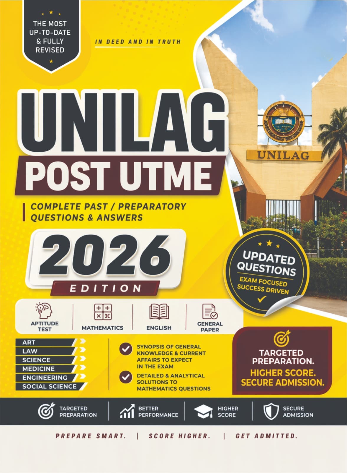 UNILAG POST-UTME COMPLETE PAST/PREPARATORY Q & A